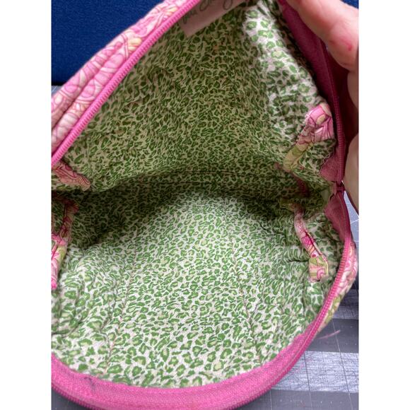 Vera Bradley PETAL PINK Spring 2006 Brush, Pencil Or Cosmetic Case Bag - Picture 5 of 6